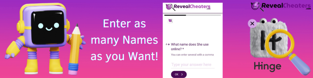 Does RevealCheaters Allow More than One Name or Username?