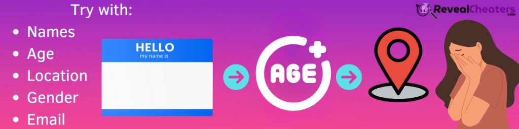 If the Phone Number is Different, try other Info with RevealCheaters