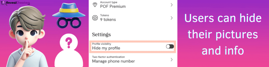 Can the Anonymous Option of POF Hide their Pictures?