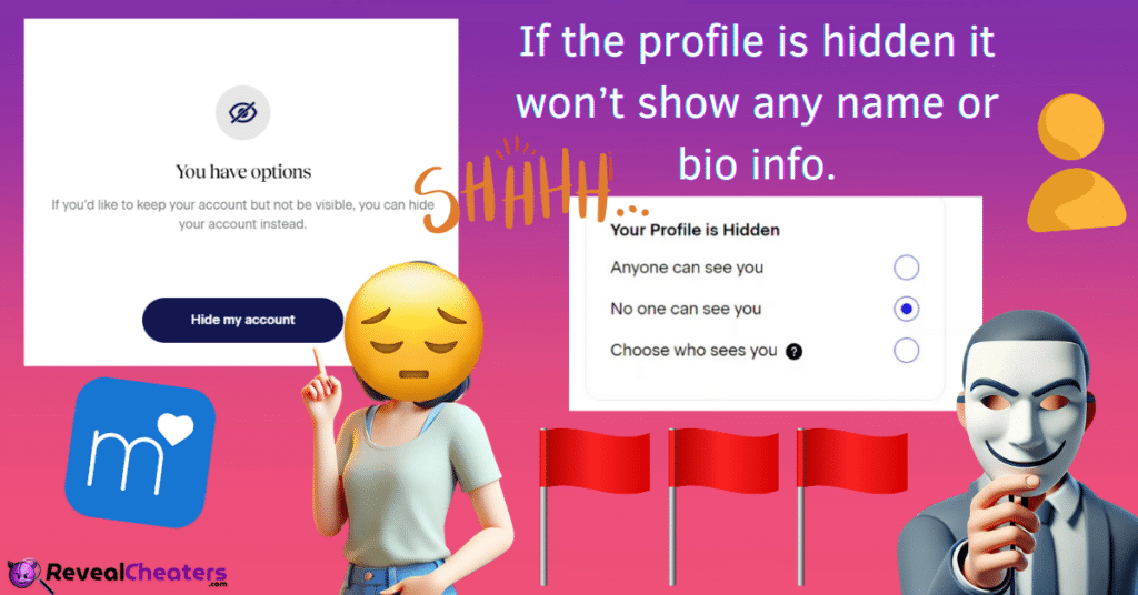 If they Hide their Profile, can the Name still be Visible?