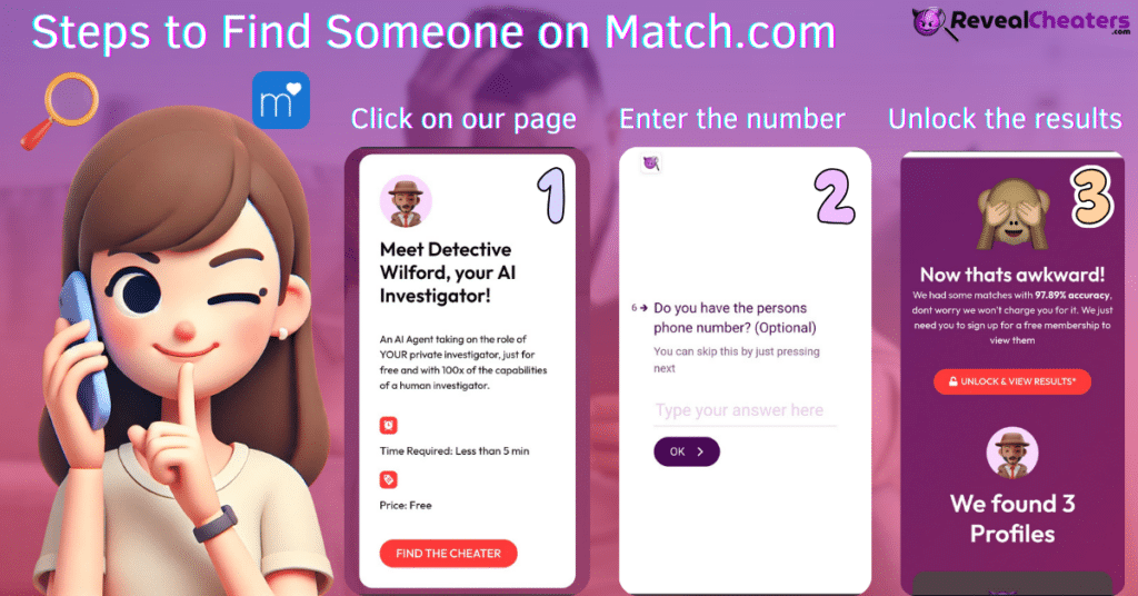 RevealCheaters: How to Find Someone on Match.com by Phone Number