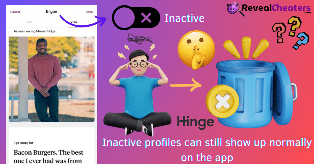 Does Hinge show Inactive Profiles before they are Deleted? 