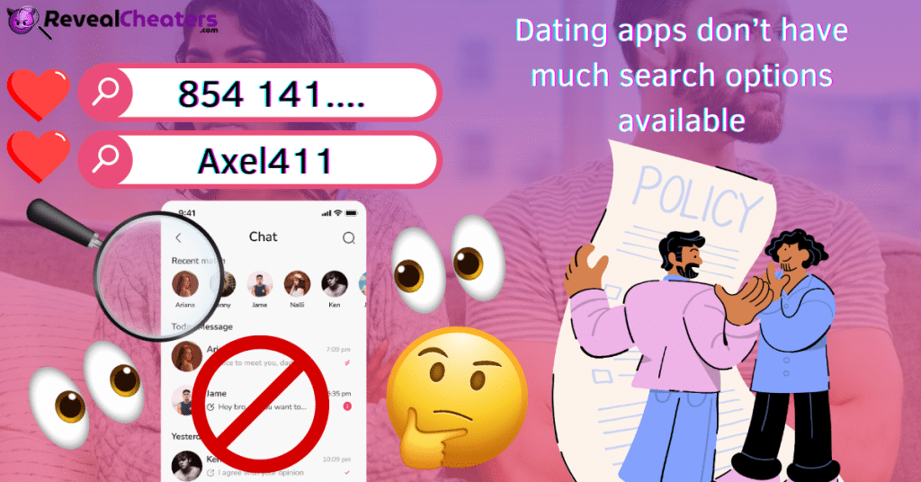 Can you Search by Name or Phone Number inside Dating Apps?