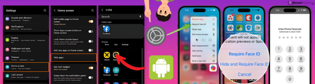 How can my Boyfriend Hide Apps from His Phone?