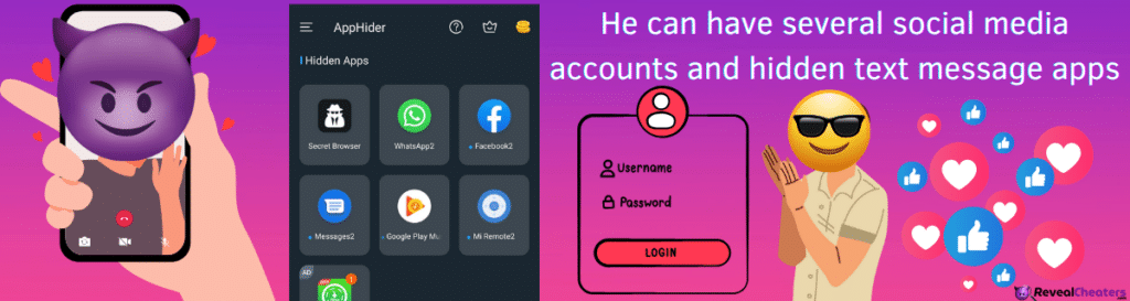 What type of Secret Accounts can my Boyfriend have?