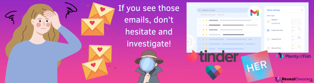 Why does my Partner get Emails from Tinder and other Dating Sites?